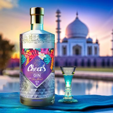 GIN CHEERS BLUE FLORAL