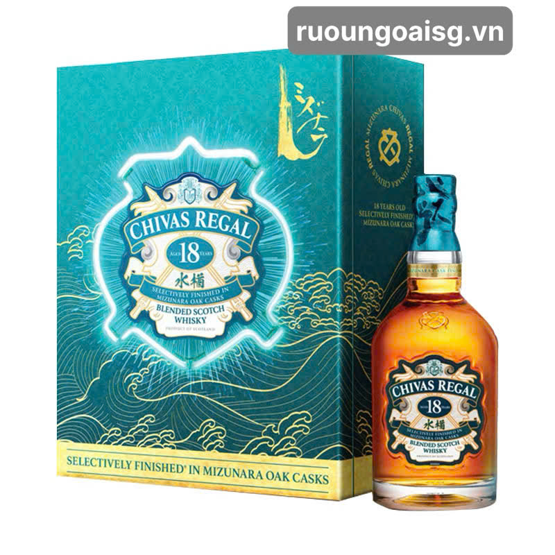Chivas 18 Năm Mizunara - Hộp Quà Tết 2026