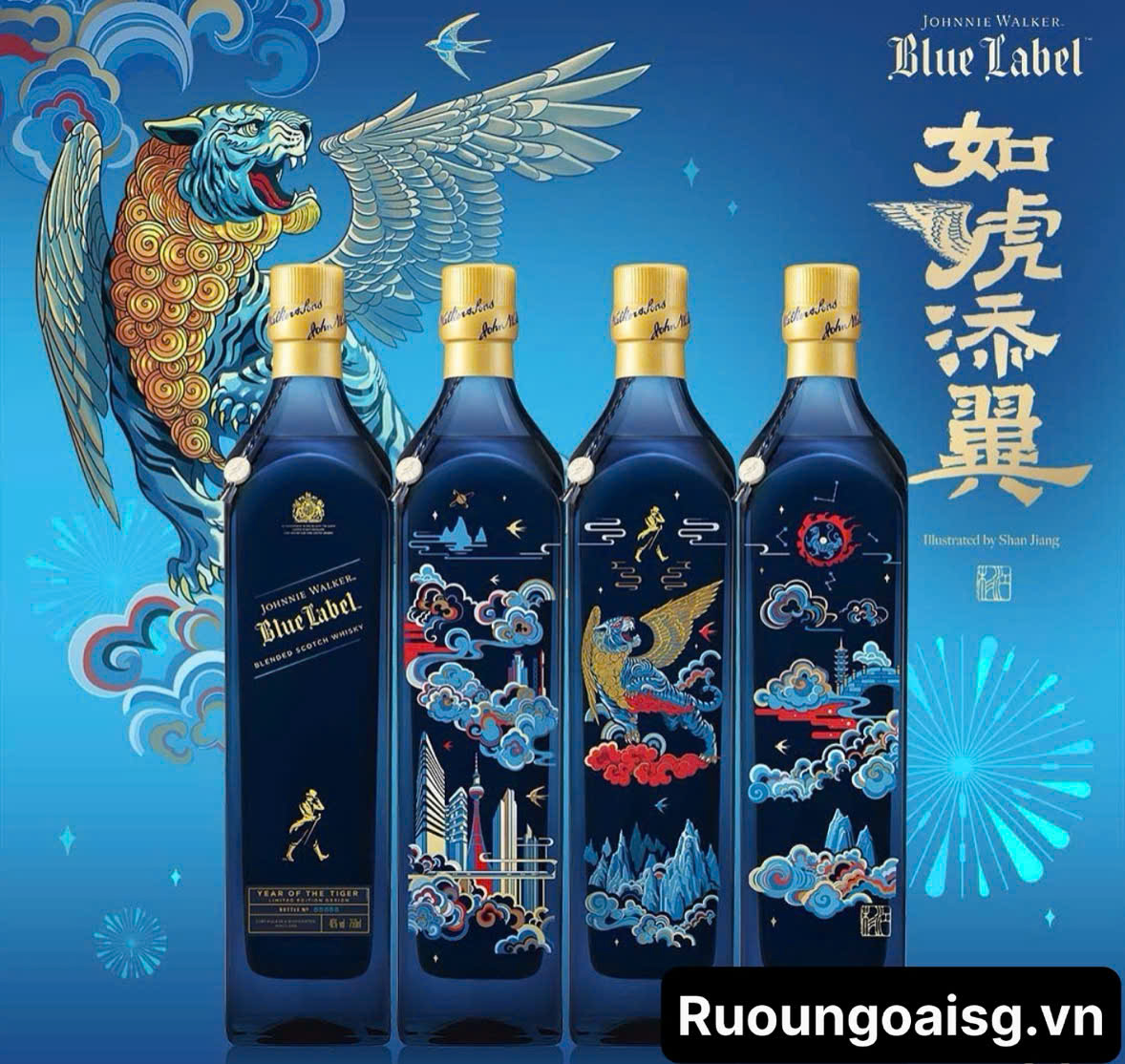Johnnie Walker Blue Label Year of Tiger - Tết Nhâm Dần 2022