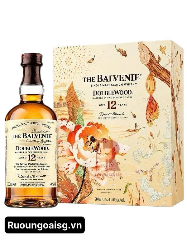Rượu The Balvenie 12 Double Wood Hộp Quà Tết 2027 Chính Hãng