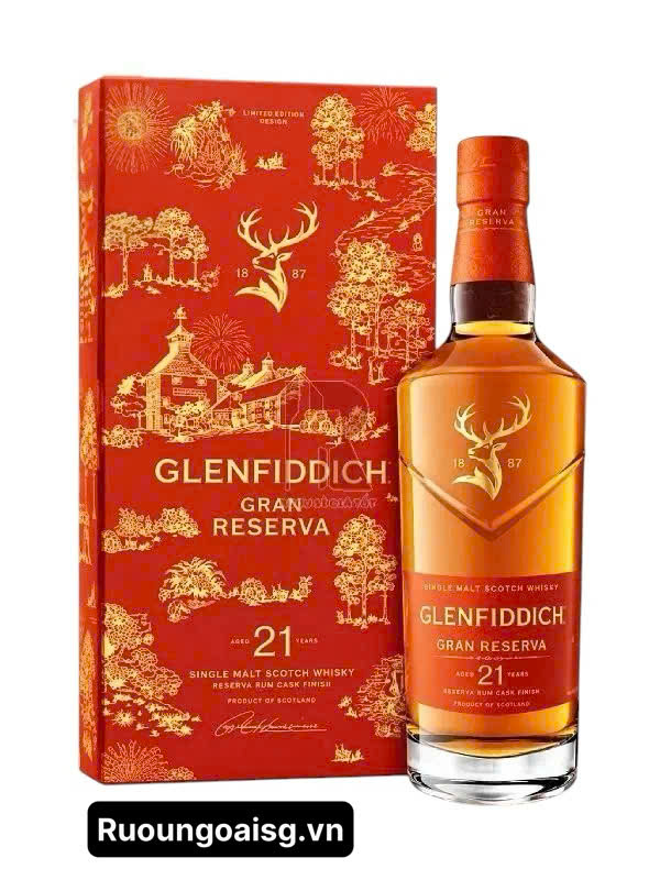 Rượu Glenfiddich 21 Gran Reserva Hộp Quà Tết 2027