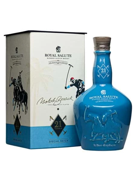 ROYAL SALUTE 21 BEACH POLO EDITION - Chivas 21 xanh dương