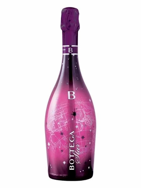 Rượu sparkling Bottega Stella Millesimato Extra Brut Rosato-Led version