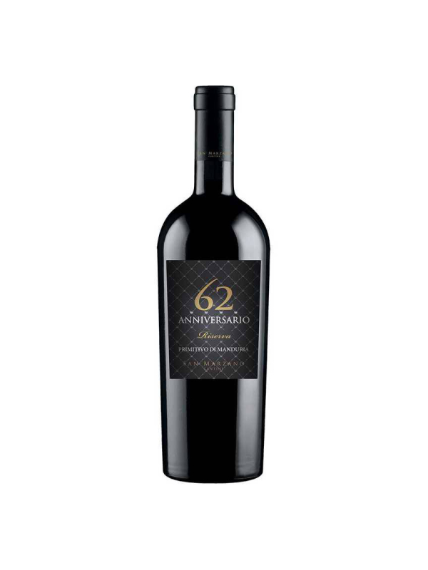 Rượu Vang Ý 62 Anniversario Primitivo di Manduria DOP Riserva