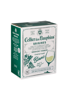 RƯỢU VANG PHÁP BỊCH BIB CELLIER DES DAUPHINS ORIGINES IGP DROME WHITE